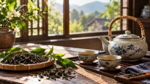 Người lớn tuổi uống trà hằng ngày
